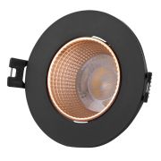 Светильник 10Вт GU5.3 IP20 LED встраив. пластик черн./бронз. DENKIRS 631276