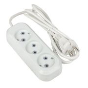 Удлинитель 3х2м без заземл. 10А IP20 Эксперт 2.2кВт ПВС 2х0.75 PROxima EKF UBA10-275-3-02