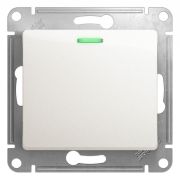 Переключатель проходной 1-кл. СП Glossa 10А IP20 (сх. 6а) 10AX механизм с подсветкой перламутр. SE GSL000663