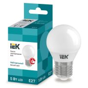 Лампа светодиодная G45 5Вт шар 4000К нейтр. бел. E27 450лм 230-240В IEK LLE-G45-5-230-40-E27
