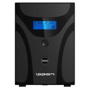 Источник бесперебойного питания Smart Power Pro II Euro 1200 720Вт 1200В.А черн. IPPON 1029740