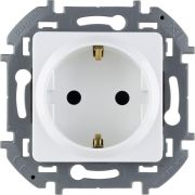Розетка 1-м СП Inspiria 16А IP20 250В 2P+E защ. шторки немецк. стандарт механизм бел. IEK 673730