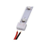 Зажим изолирующий UCW-H08 WHITE 020 POLYBAG для светодиодной ленты 3528 с отв. для проводов 8мм бел. силикон (уп.20шт) Uniel 06678