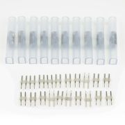 Соединитель контактный прямой UTC-K-12/N21 CLEAR 010 POLYBAG для светодиод. лент ULS-N21 NEON 220В 8х16мм 2 контакта прозр. (уп.10шт) Uniel UL-00007238
